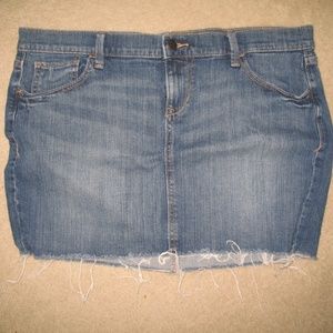 Old Navy Denim Blue Jean Skirt Size 14 B3